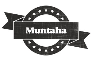 Muntaha grunge logo