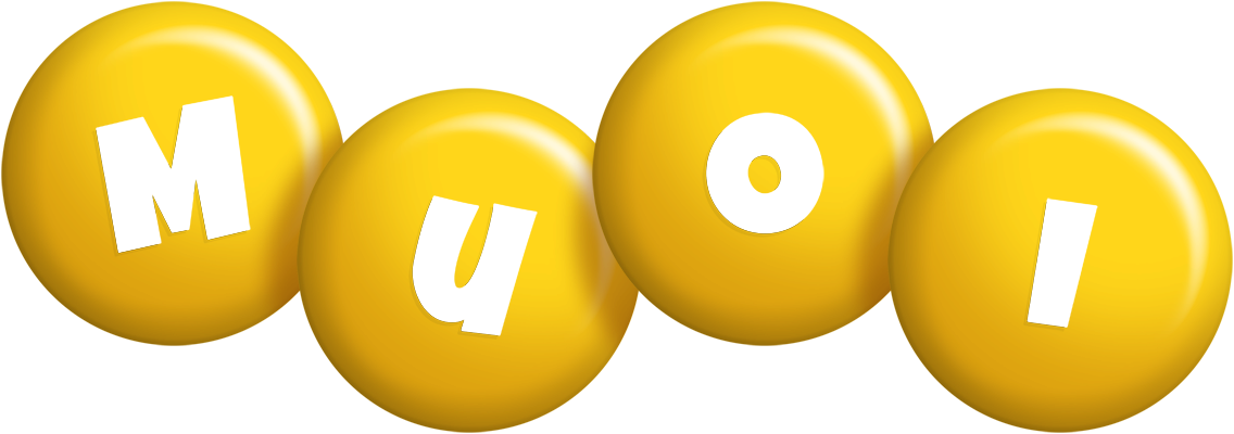Muoi candy-yellow logo