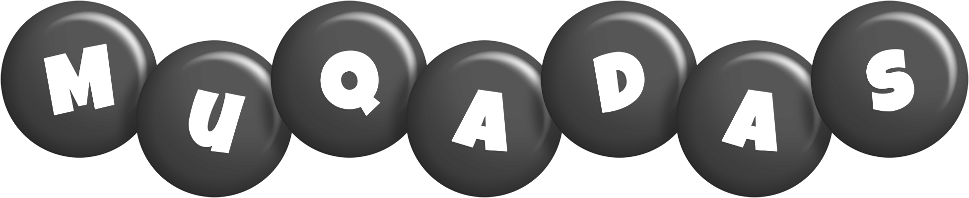 Muqadas candy-black logo