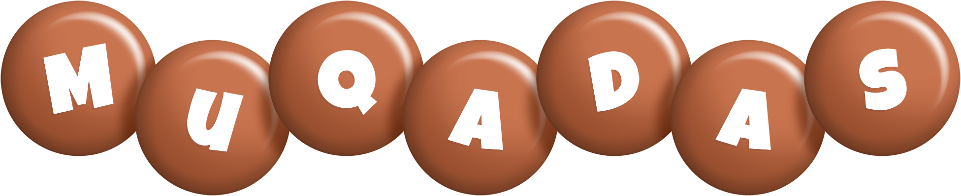 Muqadas candy-brown logo