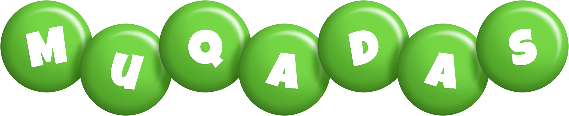 Muqadas candy-green logo