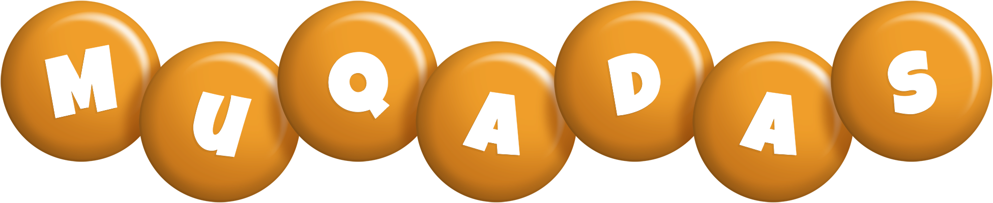 Muqadas candy-orange logo