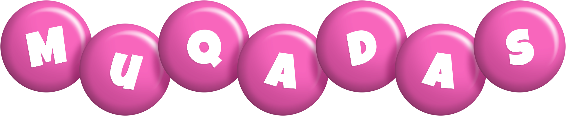 Muqadas candy-pink logo
