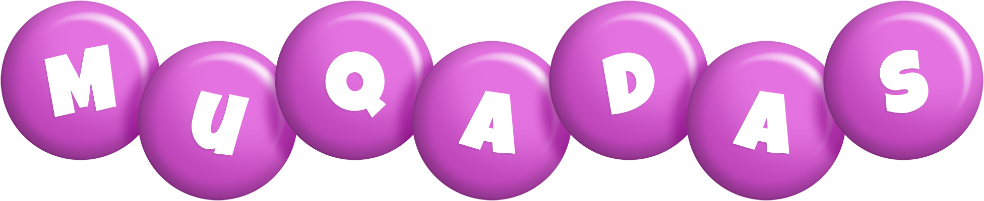 Muqadas candy-purple logo