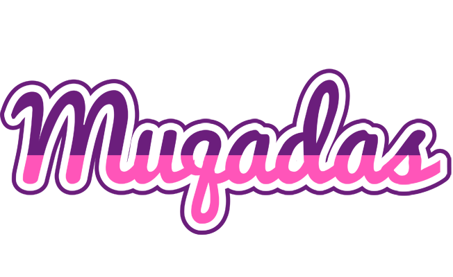 Muqadas cheerful logo