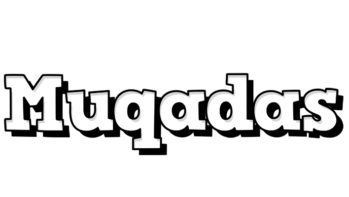 Muqadas snowing logo