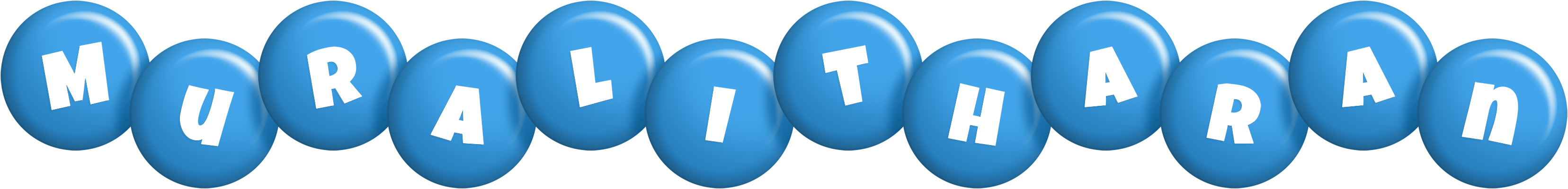Muralitharan candy-blue logo