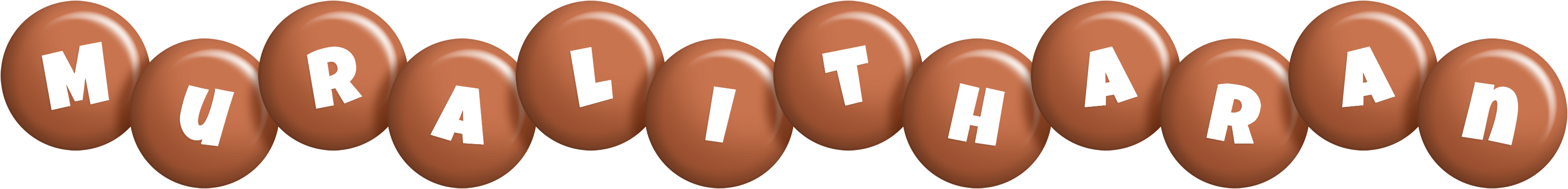 Muralitharan candy-brown logo
