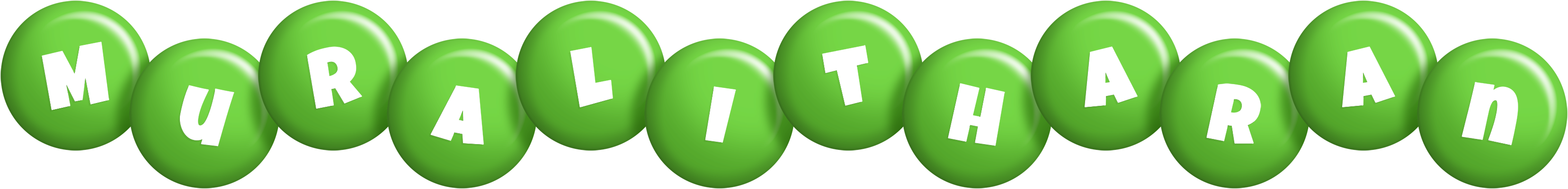 Muralitharan candy-green logo