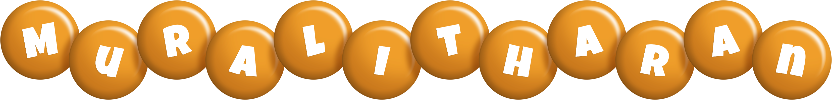 Muralitharan candy-orange logo