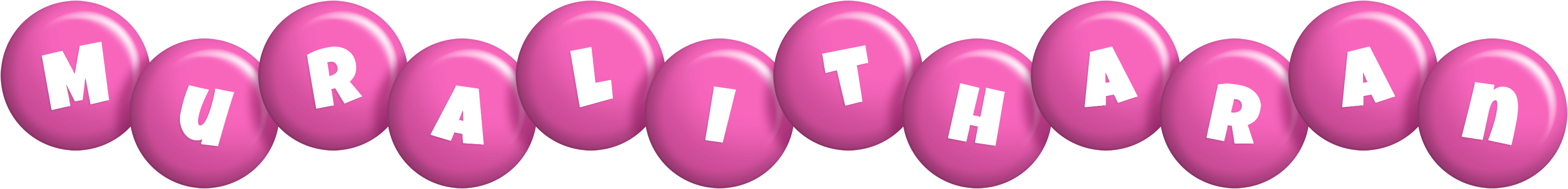 Muralitharan candy-pink logo