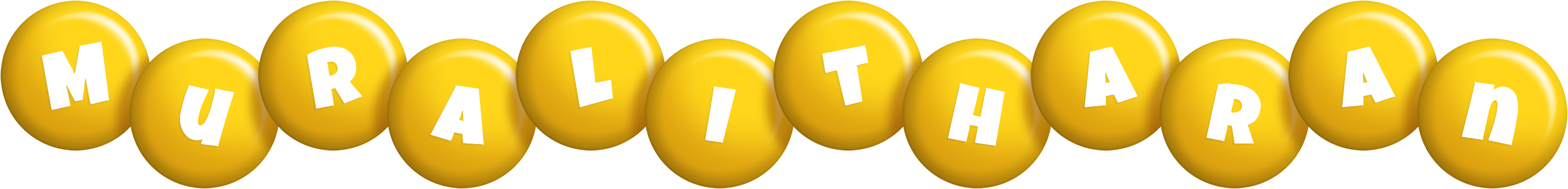 Muralitharan candy-yellow logo