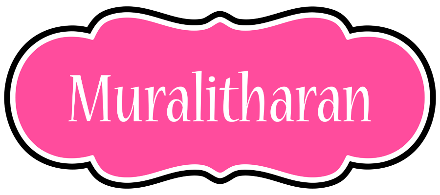 Muralitharan invitation logo