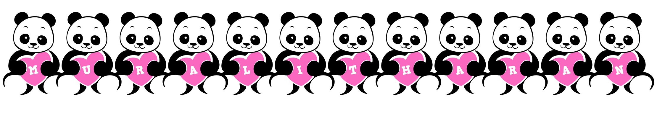 Muralitharan love-panda logo