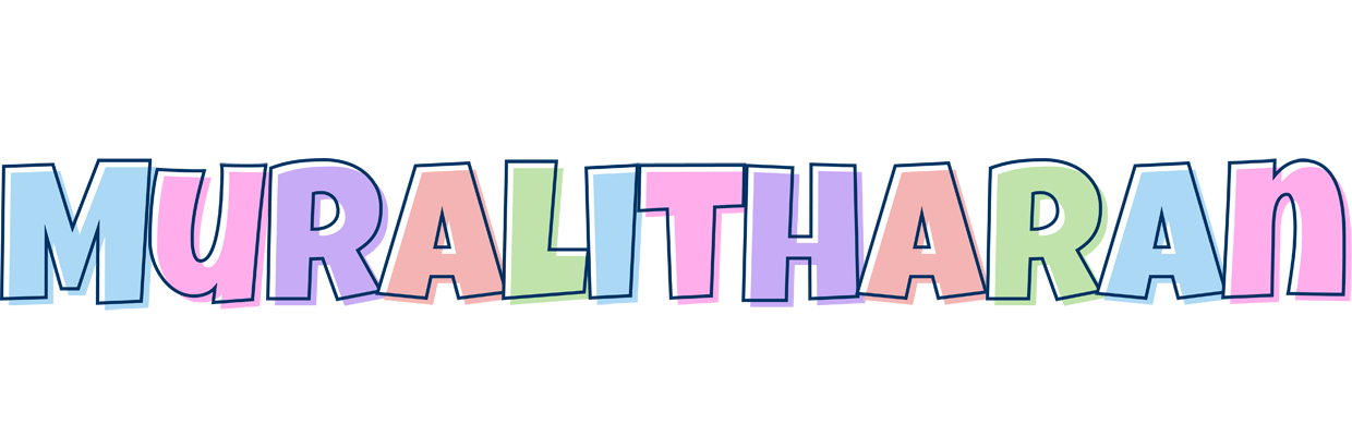 Muralitharan pastel logo