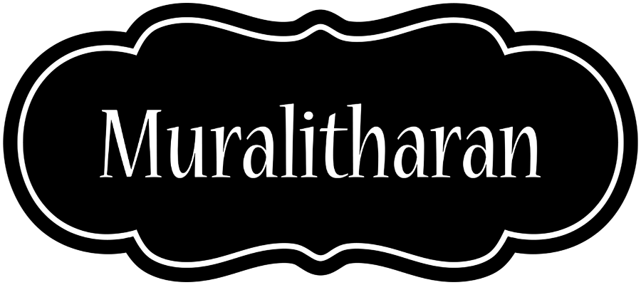 Muralitharan welcome logo