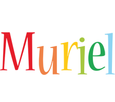 Muriel birthday logo