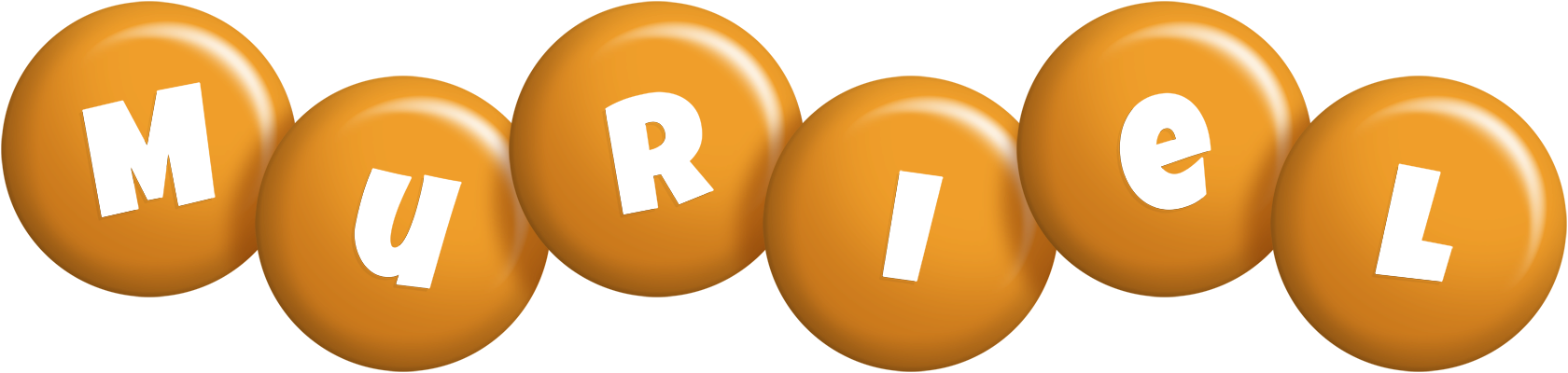 Muriel candy-orange logo