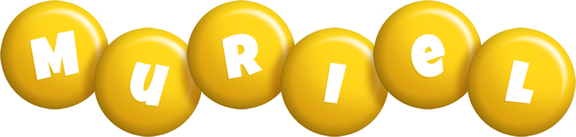 Muriel candy-yellow logo