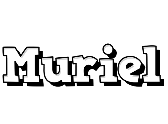 Muriel snowing logo