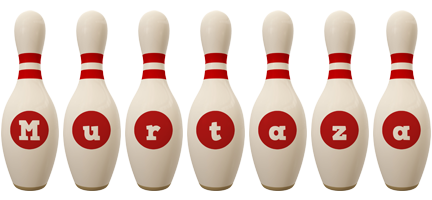 Murtaza bowling-pin logo