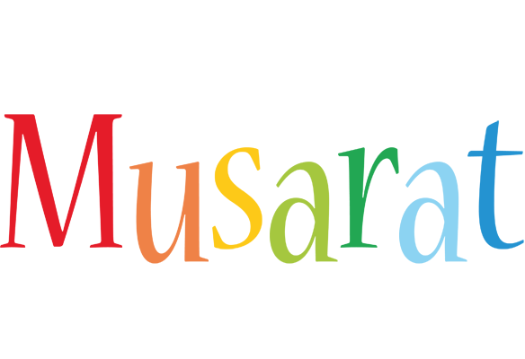 Musarat birthday logo