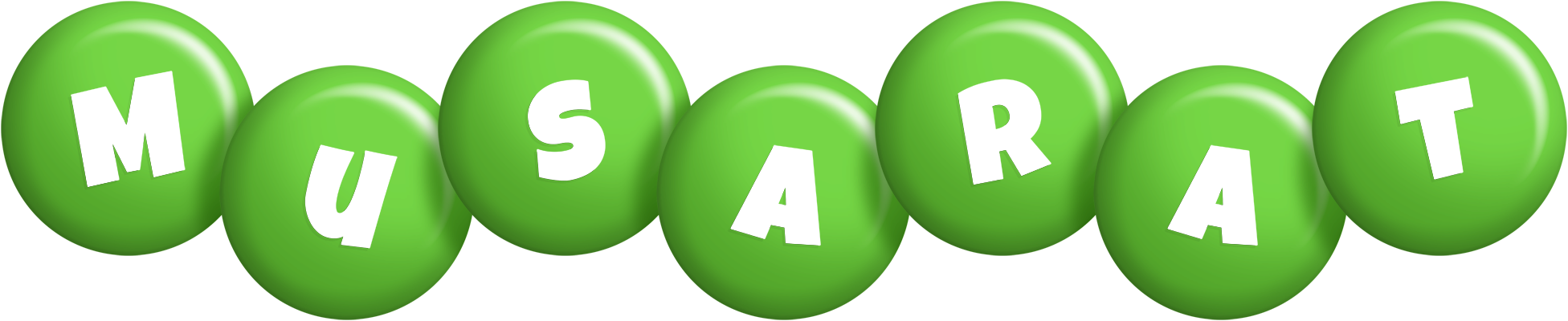 Musarat candy-green logo