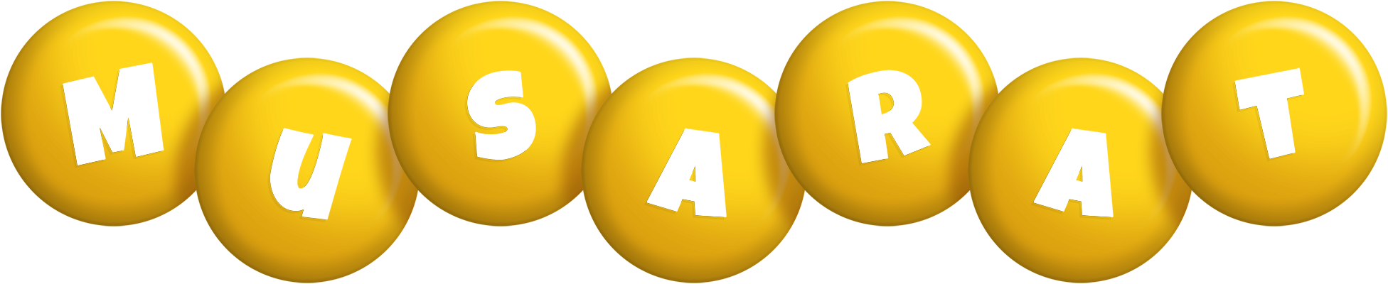 Musarat candy-yellow logo