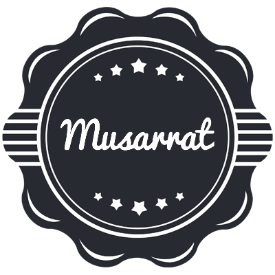 Musarrat badge logo