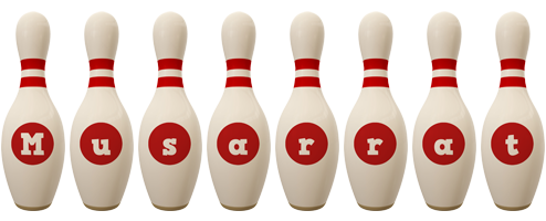 Musarrat bowling-pin logo