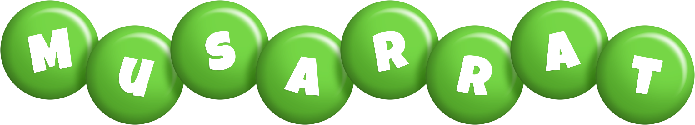 Musarrat candy-green logo