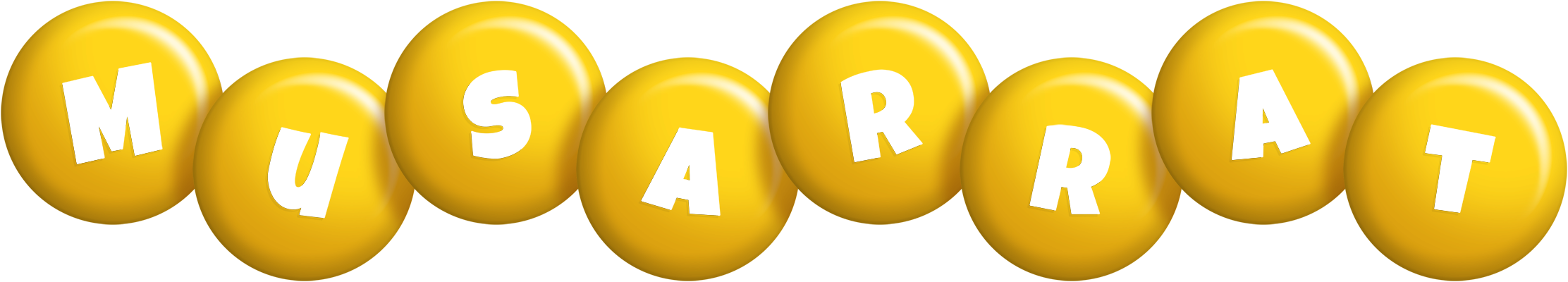 Musarrat candy-yellow logo