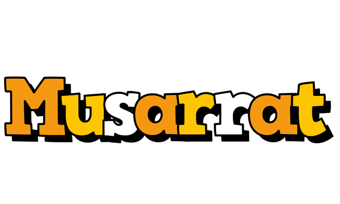 Musarrat cartoon logo