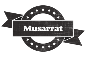 Musarrat grunge logo