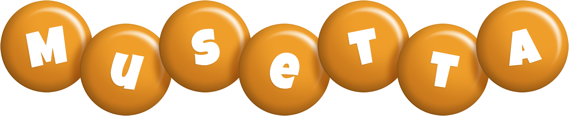Musetta candy-orange logo