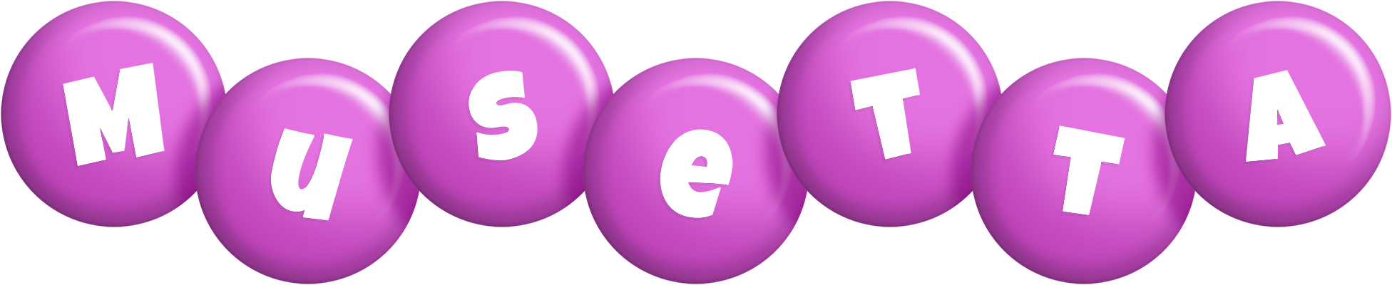 Musetta candy-purple logo