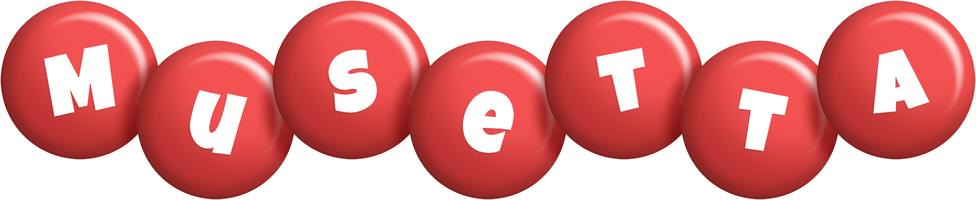 Musetta candy-red logo