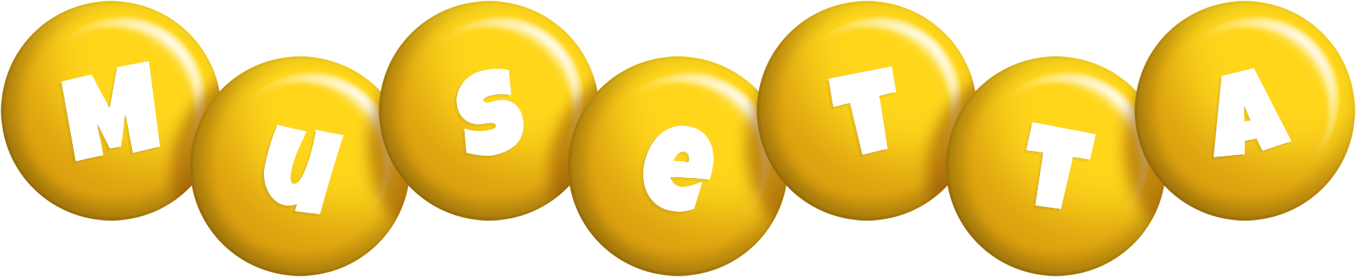 Musetta candy-yellow logo