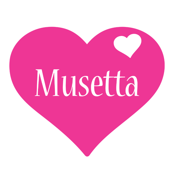 Musetta love-heart logo