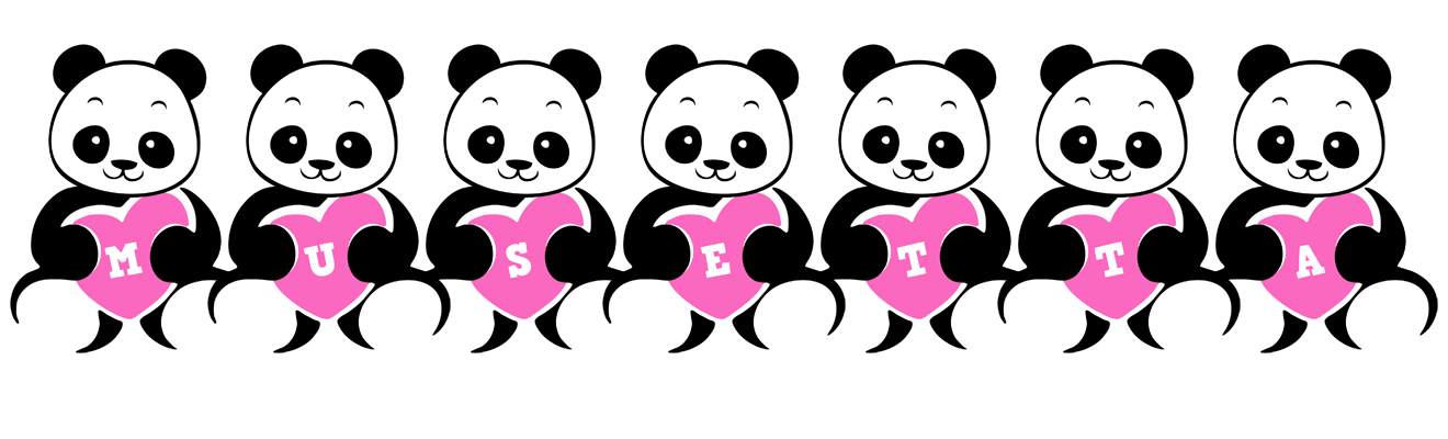 Musetta love-panda logo
