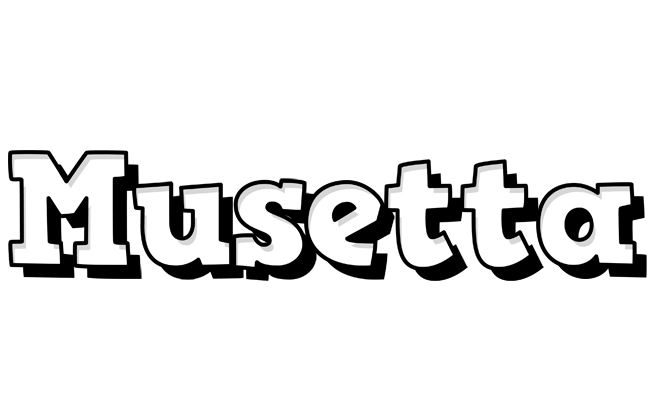 Musetta snowing logo