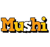 Mushi cartoon logo