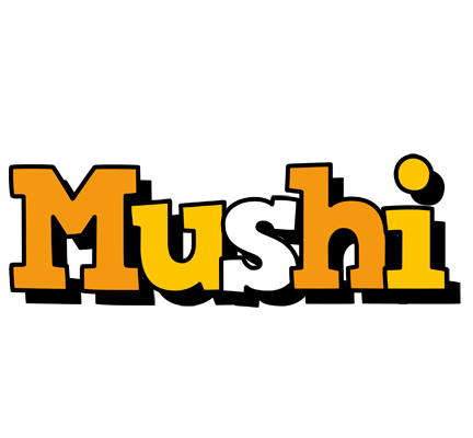 Mushi cartoon logo