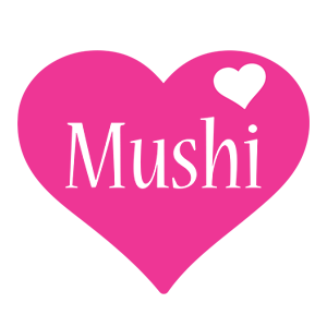 Mushi love-heart logo