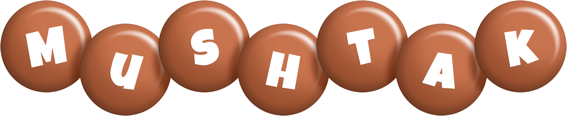 Mushtak candy-brown logo