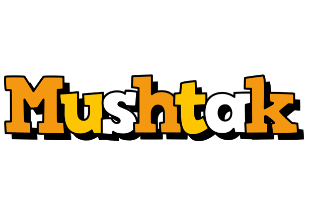 Mushtak cartoon logo