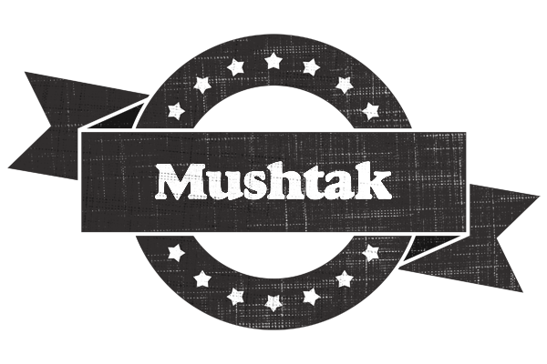 Mushtak grunge logo