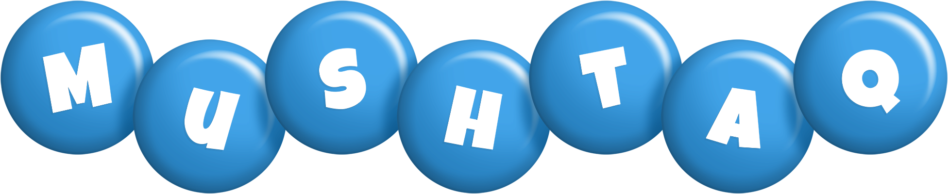Mushtaq candy-blue logo