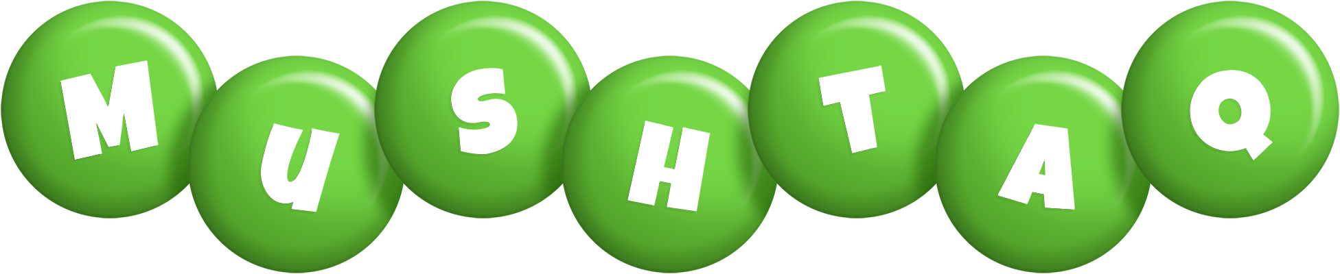 Mushtaq candy-green logo