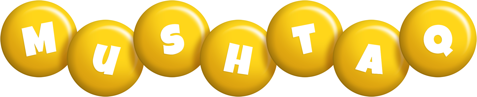 Mushtaq candy-yellow logo